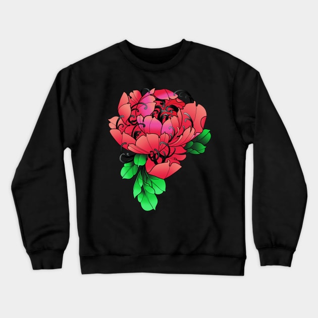 PEONY Crewneck Sweatshirt by MAYRAREINART